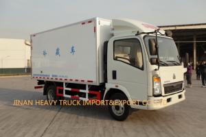 China 2 Axle 5T Howo Light Duty Commercial Trucks Refrigerator Cold Room Van wholesale