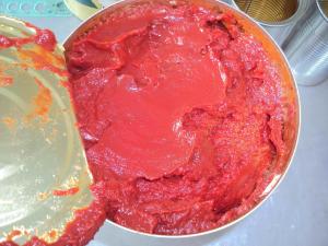 China Canning Fresh Tomato Sauce , Tomato Paste Can Commercial Sterilization wholesale