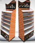OEM PMS Cardboard POS Displays Floor Stands Embossing