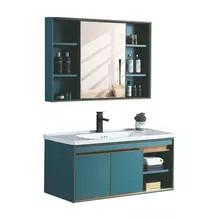 China Aluminum Bathroom Wash Basin Cabinet Small Wash Basin With Cabinet wholesale