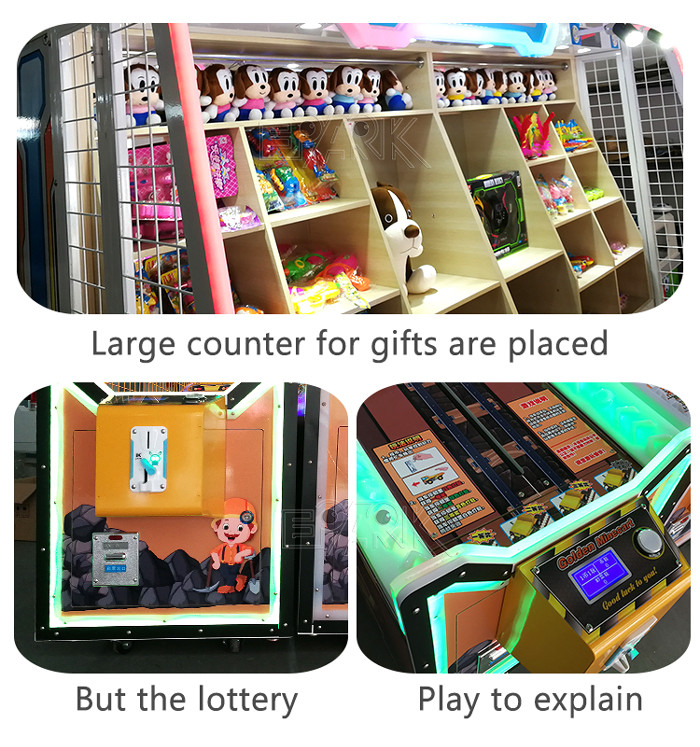Carnival Multi Players Coin Operated Arcade Machines Golden Minecart For Amusement Park Fast