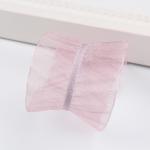 25mm|38mm Wrinkle Edge Polyester Organza Ribbon for DIY Hair Ribbon Bow