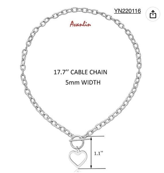 Romantic Silver Stainless Steel Fashion Necklaces Vintage Love Heart Pendant