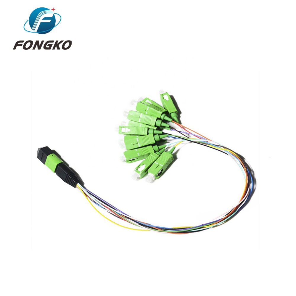 24 Fiber MTP MPO Patch Cable Male Fanout Single Mode Jumpers 0.5m