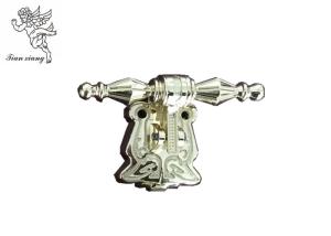 China Funeral Swing Coffin Handles With Short Tube , Pale Gold H9023 - 1 Casket Handle Hardware wholesale