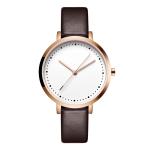 Minimalist Waterproof Men Watch Printed Dial Luxury Leather Wrist Men Quartz