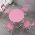 Outdoor Camping Bistro Cafe Balcony Garden Patio Metal Wooden Round Portable