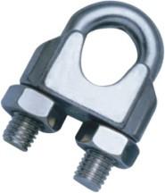 China DR-Z0010 DIN741 Wire Rope Cable Clip Clamp Galvanized Stainless Rope Clamp wholesale