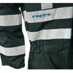 Cotton Navy Blue Fr Coveralls With Reflective Tape / Flame Resistant Workwear