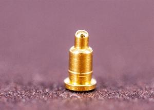 China Straight Pogo Test Pins , Spring Pogo Pins Surface Mounted Single Row wholesale
