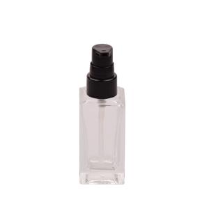 China 35ml Square Clear Serum Bottles Vials 20/410 Screw Type wholesale