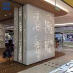 Stadiums Aluminium Exterior Wall Cladding 1mm / 2mm Thickness Column Cover