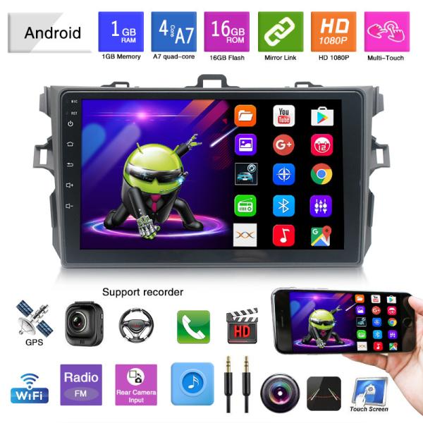 Android 10 9" 2005 Toyota Android Radio Android Head Unit For Toyota Corolla 32GB