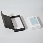 Custom Logo Book Shaped Flip Cardboard Gift Packaging Box With Magnet For Phone