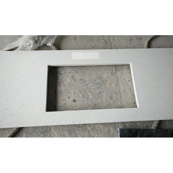 3000 * 1400mm Solid Surface Bath Countertops , Quartz Natural Stone Countertops