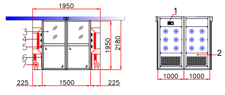 Automatic Sliding Door Goods Air Shower | DIN75200 Fireproof & Radar Anti-Collision Design | ISO 14644-1