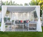 Aluminum Flip Modern Aluminum Pergola Adjustable Louvered Hardtop Pergola