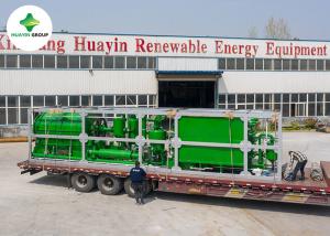 China 1.5 Ton Waste Plastic Pyrolysis Plant Domestic Skid Mounted Huayin wholesale