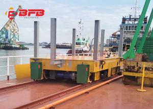 China Handling Electric Rail Flat Car Motorized Transfer Trolley 350t For Steel Products wholesale