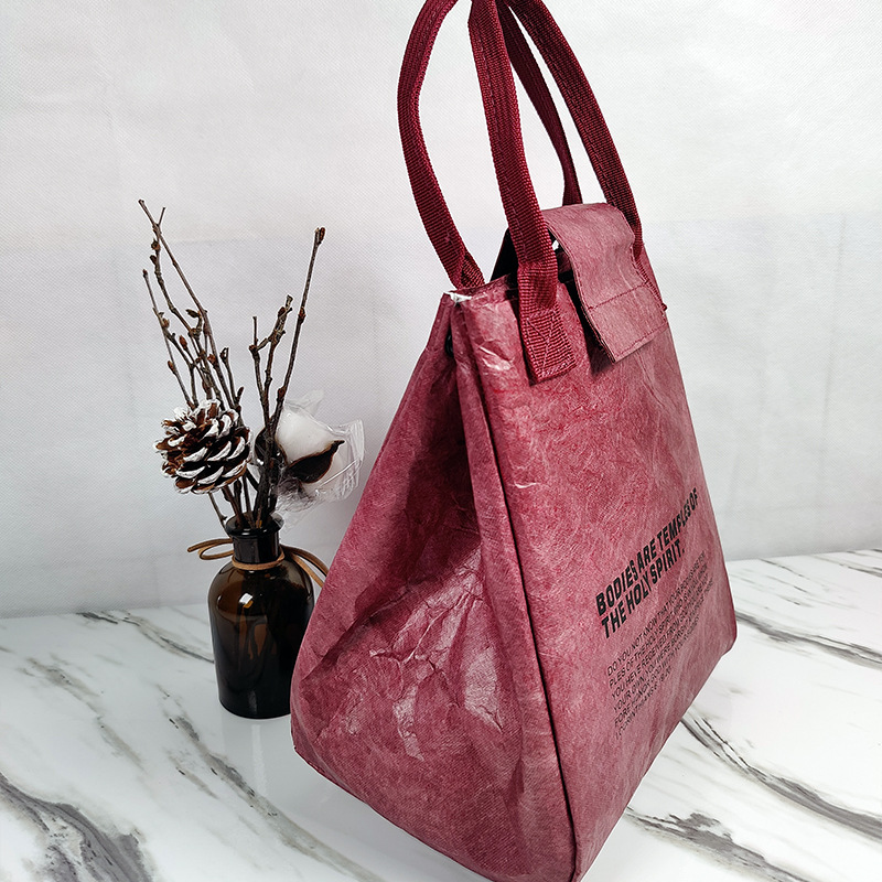 Dupont Paper Insulated Tote Lunch Bag Refrigerated Waterproof Lunch Containers