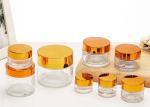 SGS OEM 50ml Cosmetic Jars Empty Face Cream Containers Black Gold Lids