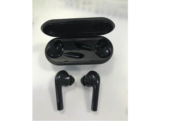 65mAh Battery True Wireless Stereo Earbuds Black / White Color Ear Hook Type