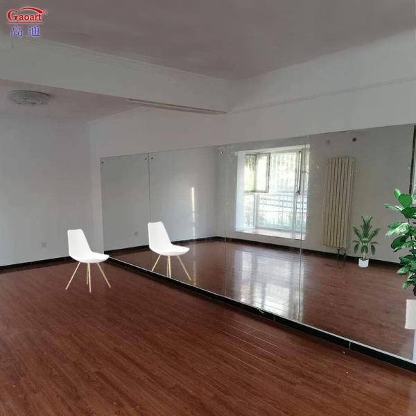 Modern Home Decor Large Waterproof Gym Wall Mirrors with Stylish Glass Panels