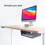 Carbon Steel Under Desk Storage Shelf Good Organizer for Adjustable Stand Up