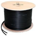 RG6P Siamese Cable For Security Cameras CCTV 2x18 AWG Power 12V DC / 24V AC