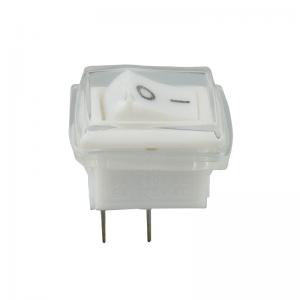 China Dust Proof Rocker Switch 2 Pins White Black T85 For Electric Equipment on sale