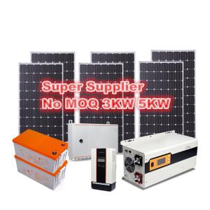 China 5KW 10KW 220V Home On Grid Tied Solar System Kits on sale