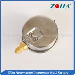 High Temp Oil Filled Oil Pressure Gauge / Air Pressure Gauge Panel Mount 63mm