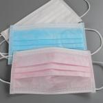 OEM Blue And White Earloop Disposable Masks For Restaurants , Beauty Salons