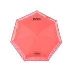 Ultraviolet Light Discoloration Compact Pocket Umbrella 42 Inch Arc 7 Ribs