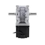 80mm Motor Length Hollow Single Shaft Nema 34 Stepper Motor Worm Gear Reducer