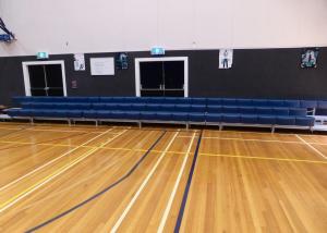 China Portable Outdoor Aluminum Bleachers / Indoor Bleacher Seating With Carter Brakes wholesale