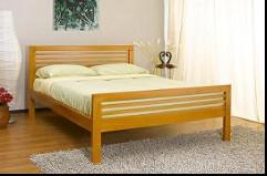 China modern double bed pine wood wholesale