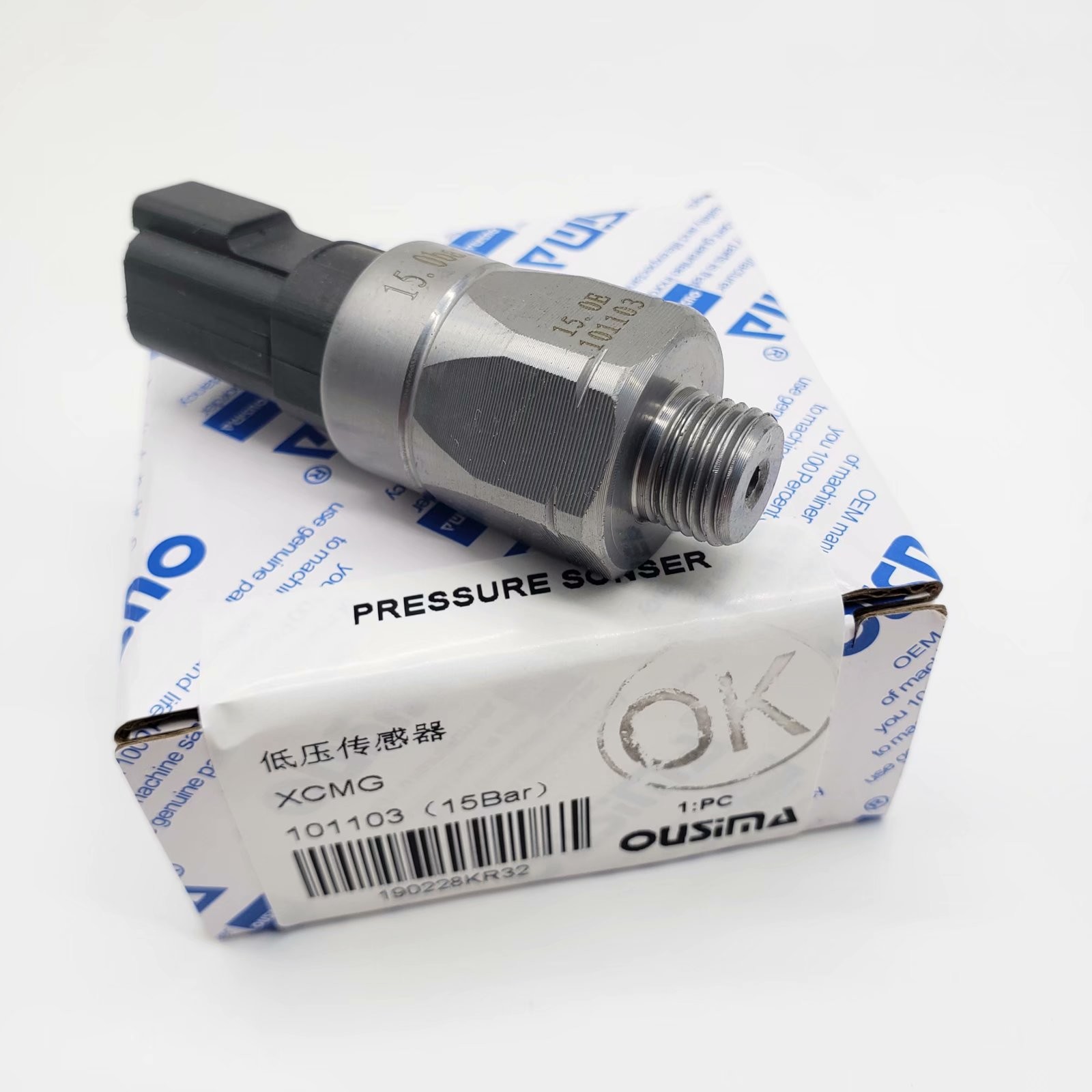 OUSIMA 101103 Pressure Sensor 15 Bar For Excavator XCMG XE150 XE210 XE370