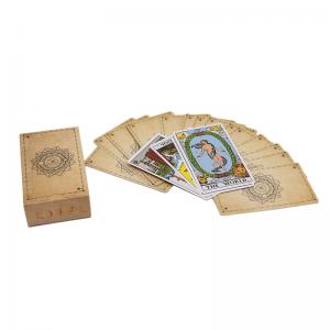 China Custom Printed Mini Tarot Cards With Guidebook Varnish Surface on sale