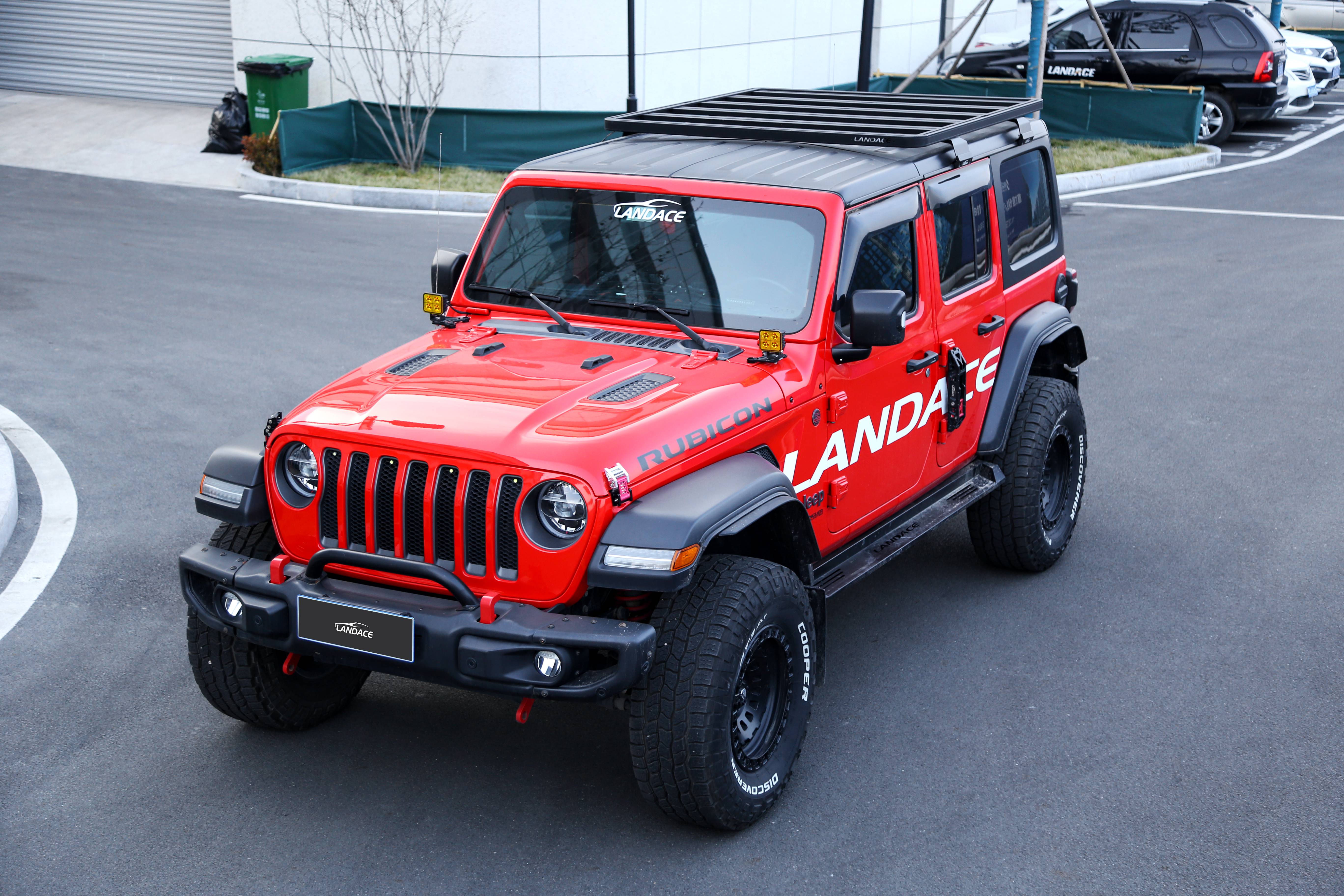 2000*1425*55mm Black Aluminum Alloy Roof Rack for Wrangler Long-Lasting Performance