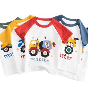 China 110CM 43in Children'S Sports Shirts Boys Breathable Short Sleeved T Shirt wholesale