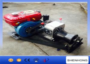 China Small Cable Pulling Wire Rope Winch / Engine Powered Winch 5HP Rated load wholesale