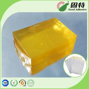China Medical Baby Diapers PSA Hot Melt Adhesive Yellow Transparent Block wholesale