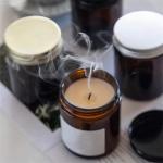 Decorative Apothecary Round Empty 200ml 300ml 400ml 16oz Matte Amber Glass