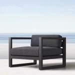 High End Nordic Style Rust Proof Aluminum Sofa Set For Outdoor Villa Resort