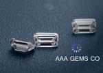 Watch / Earring Emerald Cut Moissanite Diamonds Cutting Perfect
