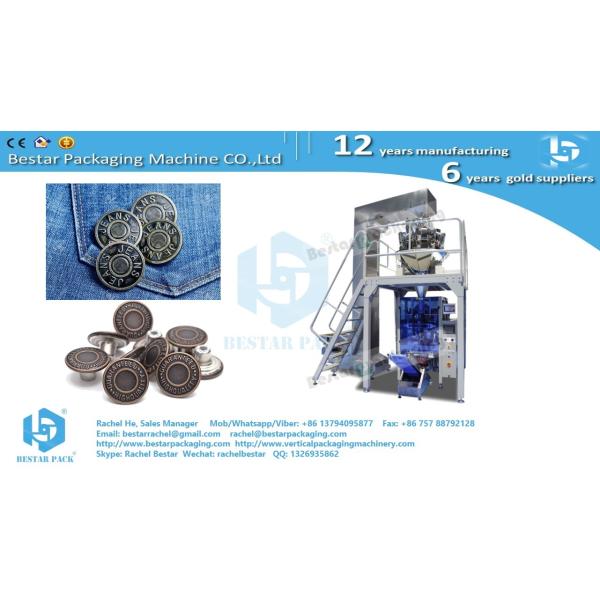 Hardware packing machine Bestar VFFS machine with 10 heads weigher BSTV-450AZ