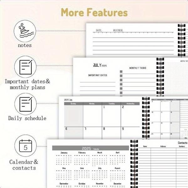 15 Page Count Spiral Hardcover Notebook designed with Embossed Technique and Standard Design