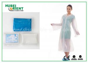 China Waterproof Disposable PE Visitor Coat/Transparent Plastic PE Disposable Visitor Coats wholesale