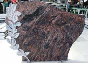 China High Hardness Granite Memorial Stones , Granite Headstones For Graves CE Certification wholesale